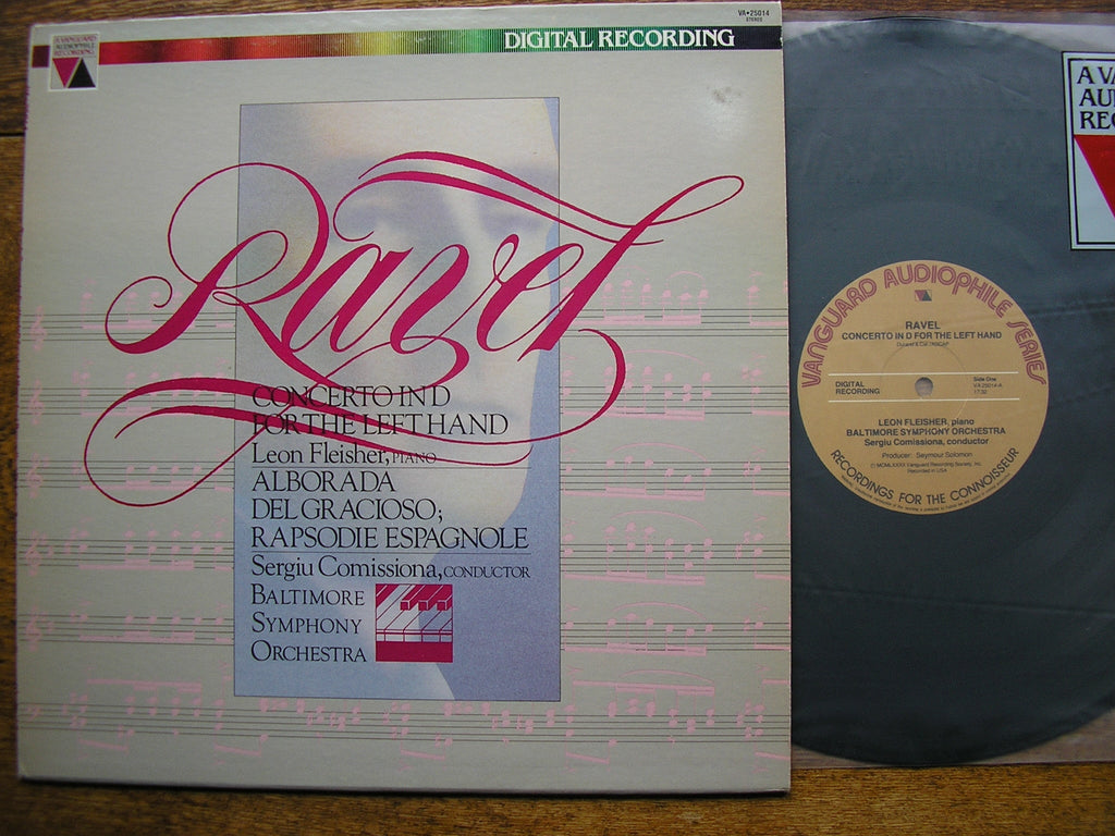 RAVEL: CONCERTO FOR THE LEFT HAND / RAPSODIE / ALBORADA   FLEISHER / BALTIMORE SYMPHONY / COMISSIONA  VA 25014