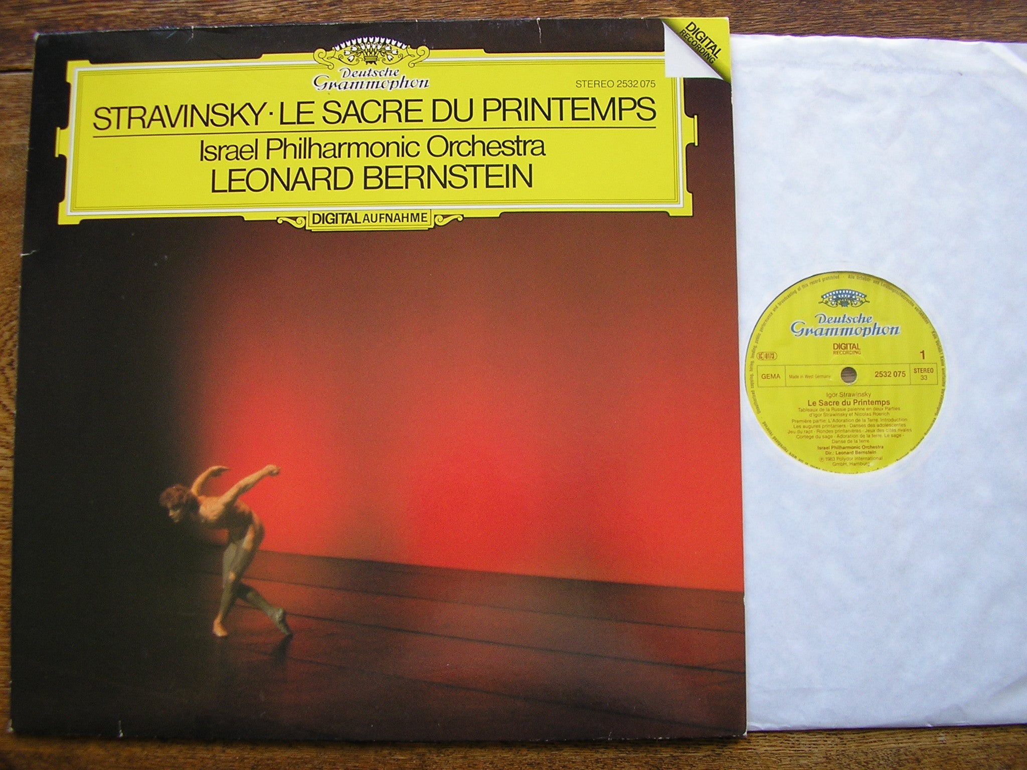 STRAVINSKY: THE RITE OF SPRING   BERNSTEIN / ISRAEL PHILHARMONIC  2532 075