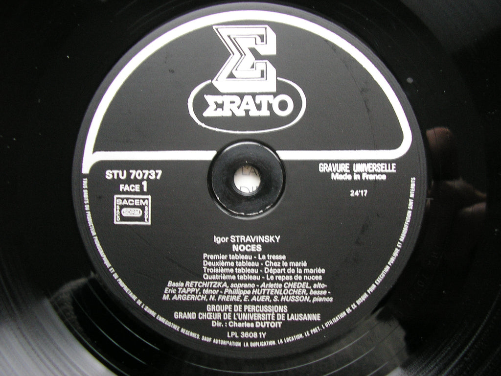 STRAVINSKY: LES NOCES / RENARD / RAGTIME   DUTOIT / SOLOISTS / ENSEMBLE INSTRUMENTAL   STU 70737