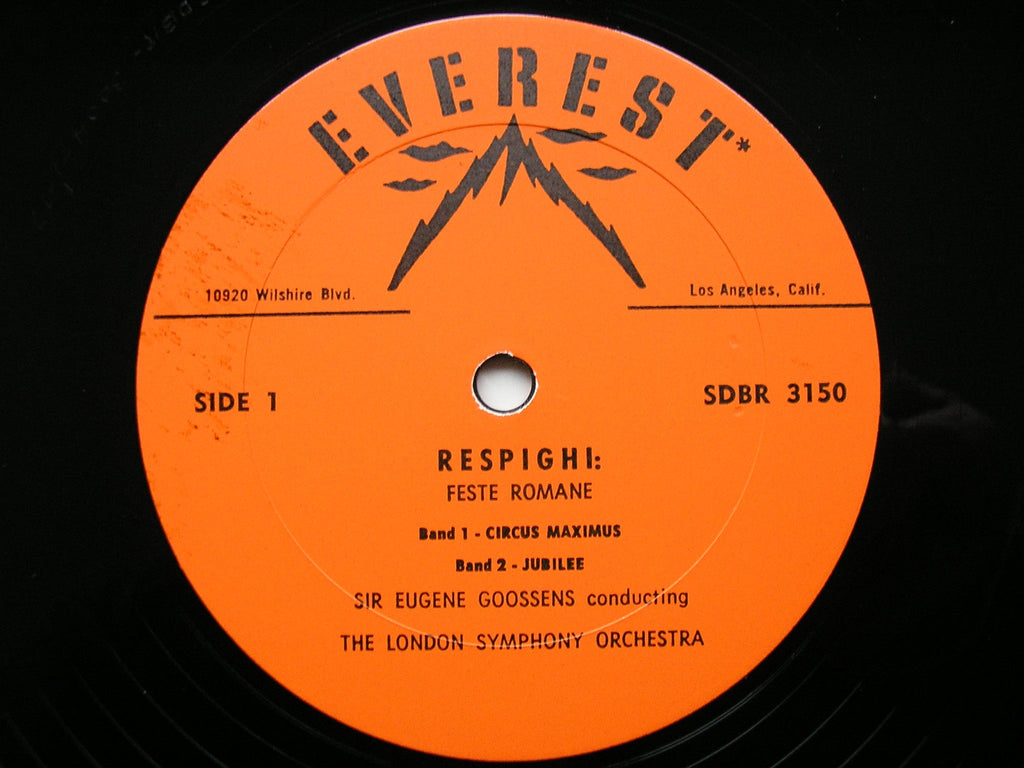 RESPIGHI: FESTE ROMANE   GOOSSENS / LONDON SYMPHONY  EVEREST 3150