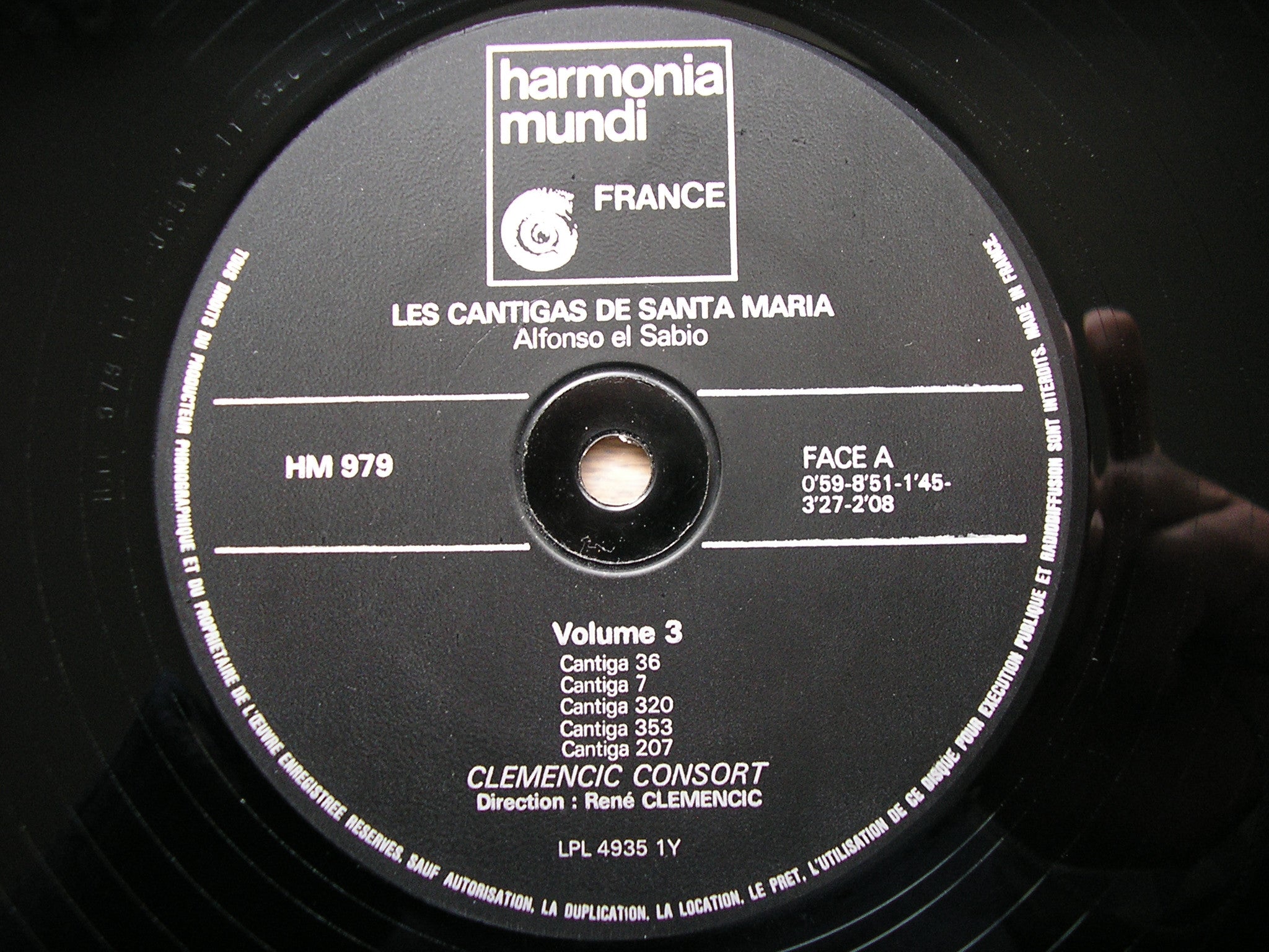 LES CANTIGAS DE SANTA MARIA   CLEMENCIC CONSORT / RENE CLEMENCIC  HM 977 / 79