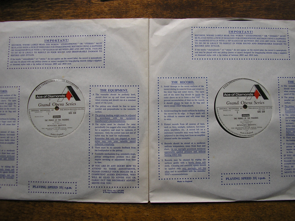 BRITTEN: THE PRINCE OF THE PAGODAS    BENJAMIN BRITTEN / OROHCG     GOS 558 - 559