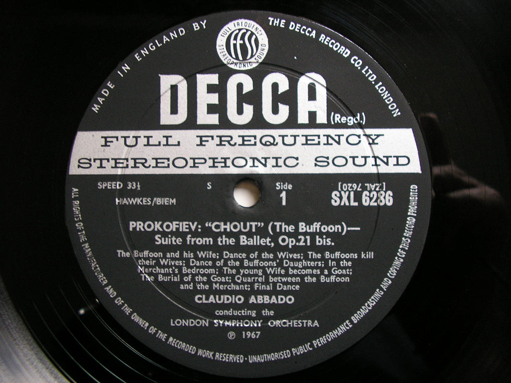 PROKOFIEV: ROMEO & JULIET / CHOUT      LONDON SYMPHONY / ABBADO      SXL 6286