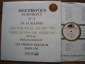 BEETHOVEN: SYMPHONY No. 2 / THE RUINS OF ATHENS  BEECHAM / ROYAL PHILHARMONIC  ASD 287
