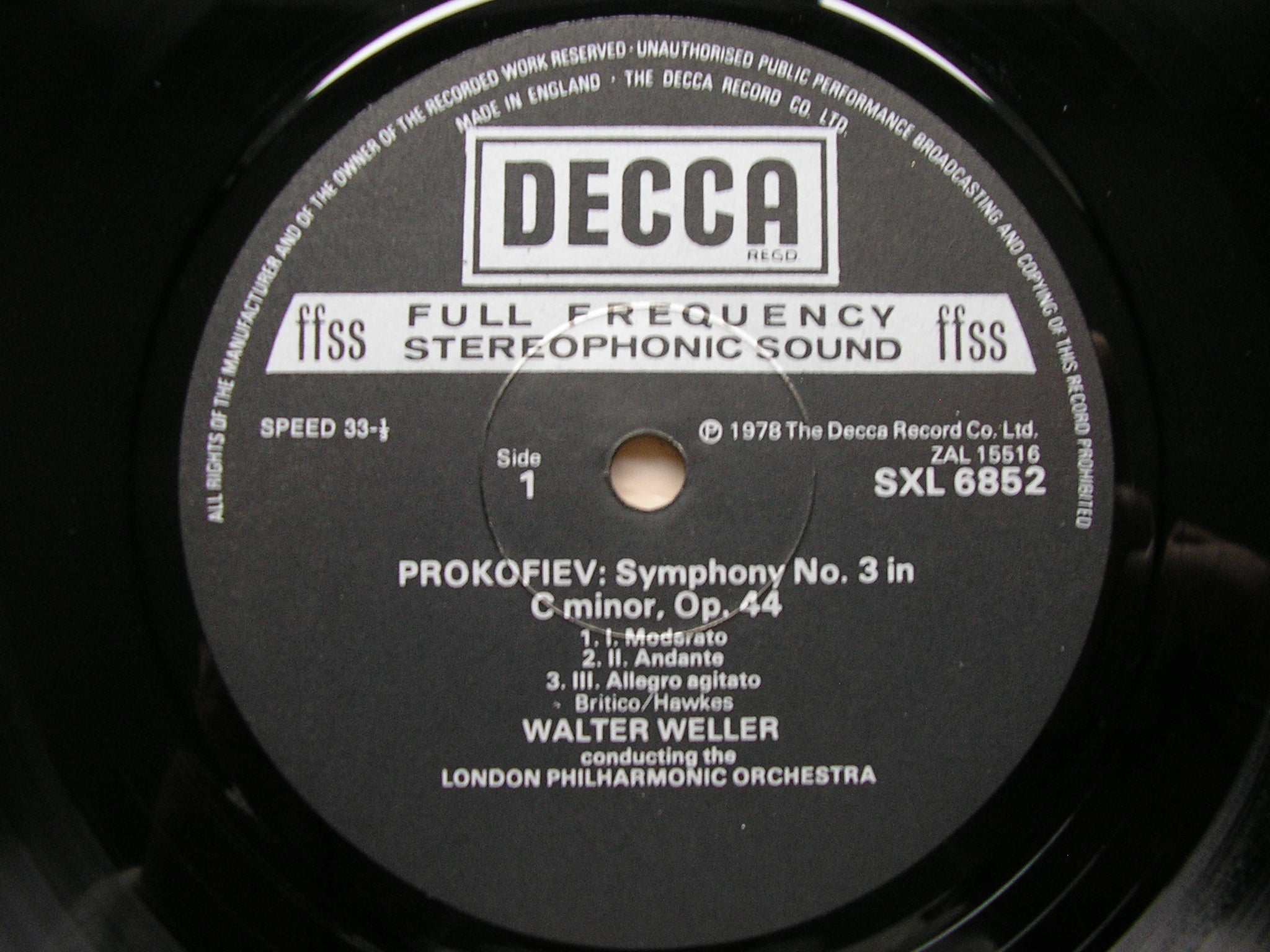 PROKOFIEV: THE SEVEN SYMPHONIES   WELLER / LONDON SYMPHONY / LONDON PHILHARMONIC  Decca 6LP