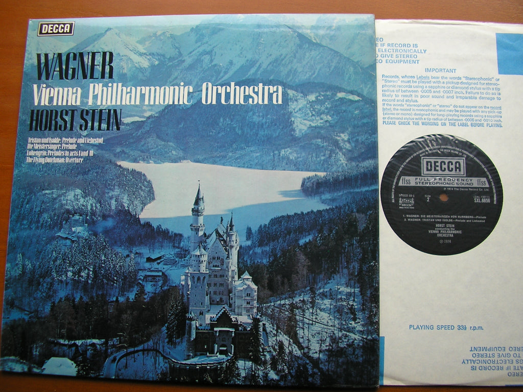 SXL 6656 WAGNER: OVERTURE / PRELUDES STEIN / VIENNA PHILHARMONIC