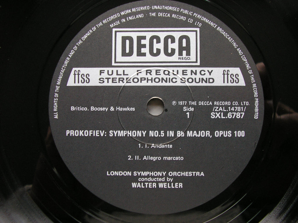 PROKOFIEV: THE SEVEN SYMPHONIES   WELLER / LONDON SYMPHONY / LONDON PHILHARMONIC  Decca 6LP