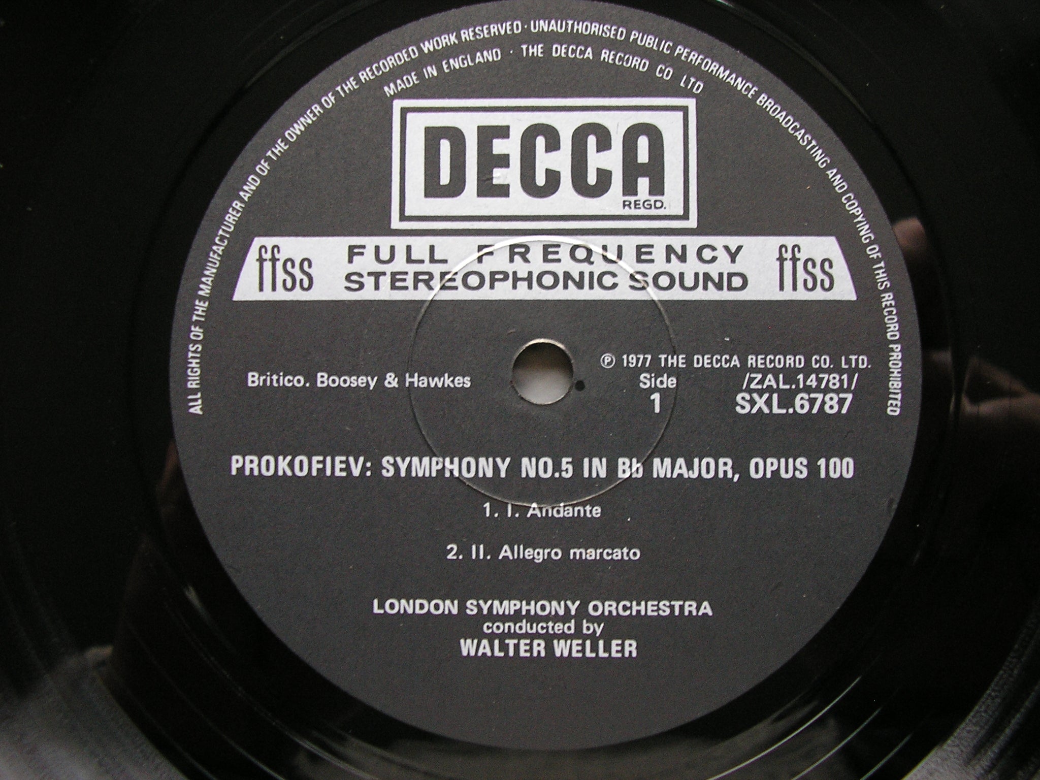 PROKOFIEV: THE SEVEN SYMPHONIES   WELLER / LONDON SYMPHONY / LONDON PHILHARMONIC  Decca 6LP