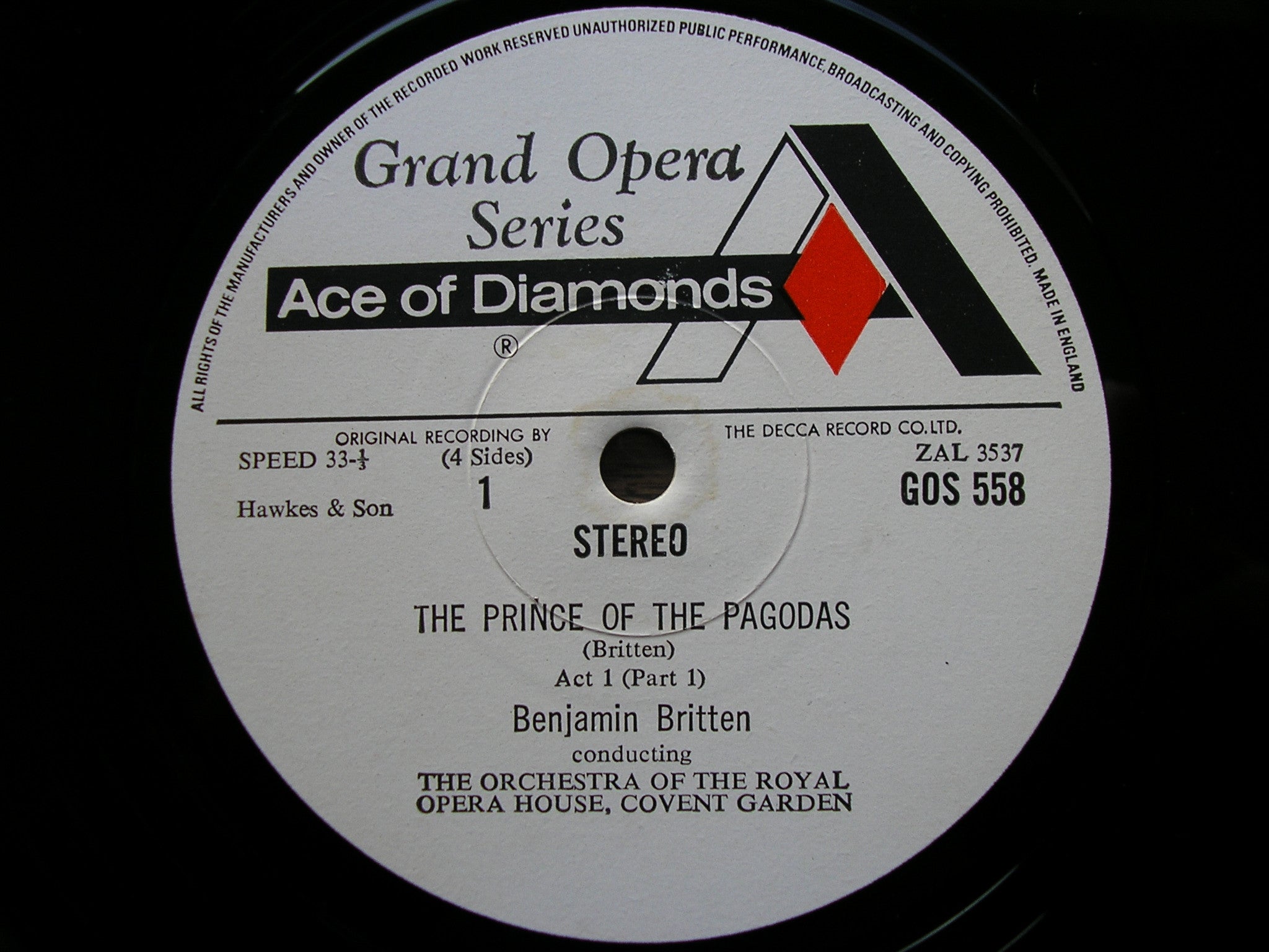 BRITTEN: THE PRINCE OF THE PAGODAS   BENJAMIN BRITTEN / OROHCG    GOS 558 - 559