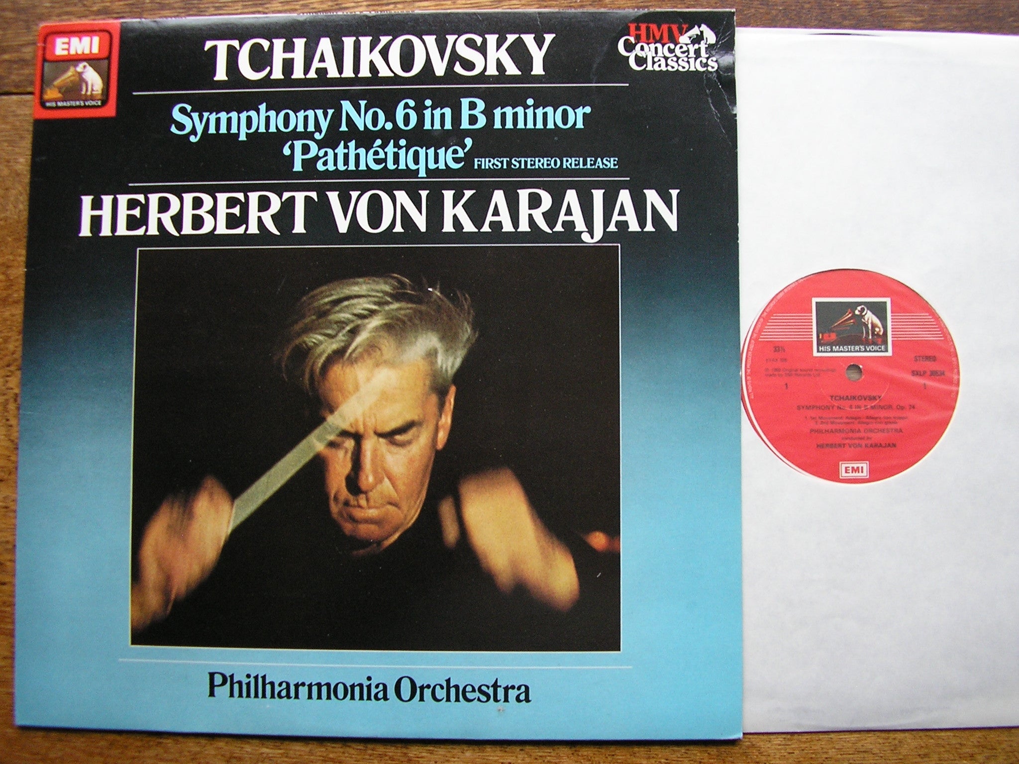 SXLP 30534 TCHAIKOVSKY: SYMPHONY No. 6 KARAJAN / PHILHARMONIA ORCHESTRA