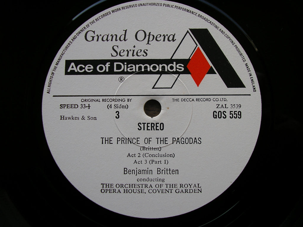 BRITTEN: THE PRINCE OF THE PAGODAS   BENJAMIN BRITTEN / OROHCG    GOS 558 - 559