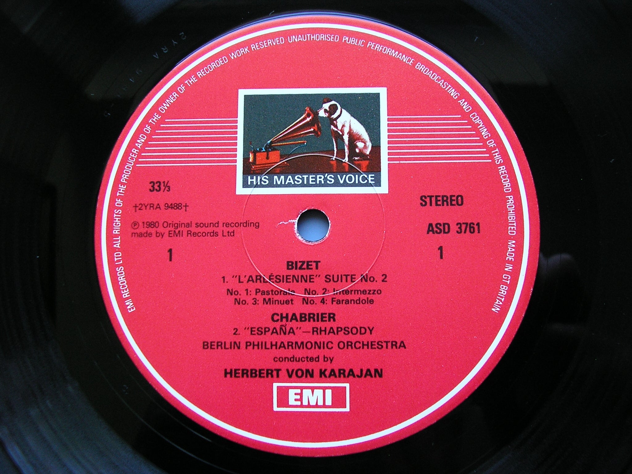 KARAJAN IN PARIS: GOUNOD / CHABRIER / BIZET / BERLIOZ      KARAJAN / BERLIN PHILHARMONIC   ASD 3761