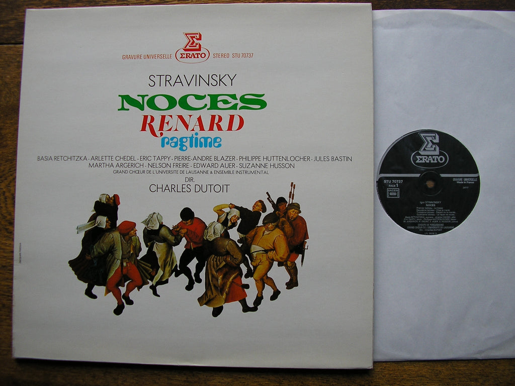 STRAVINSKY: LES NOCES / RENARD / RAGTIME   DUTOIT / SOLOISTS / ENSEMBLE INSTRUMENTAL   STU 70737