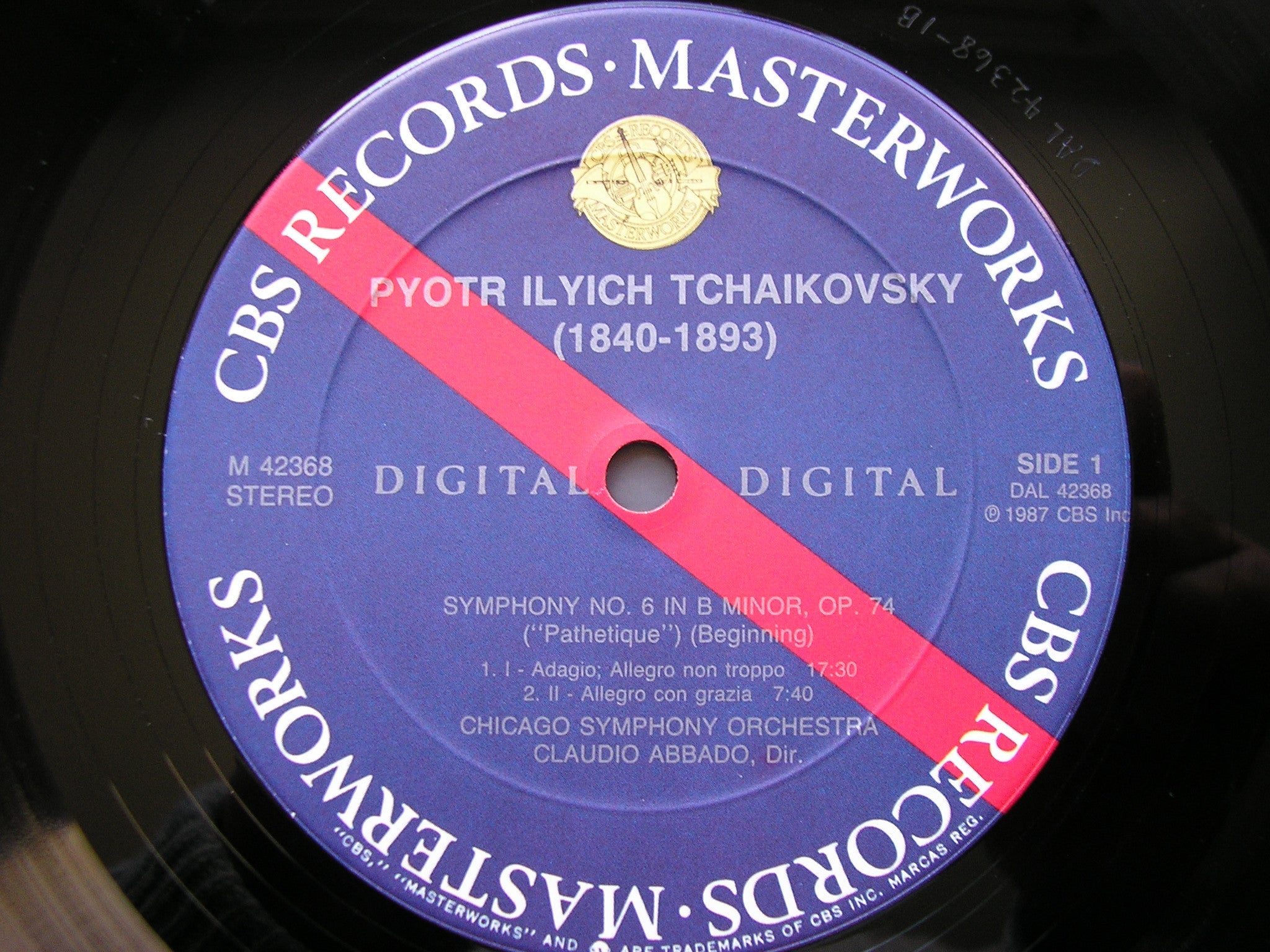 TCHAIKOVSKY: SYMPHONY No. 6 / MARCHE SLAVE   ABBADO / CHICAGO ORCHESTRA  M42368