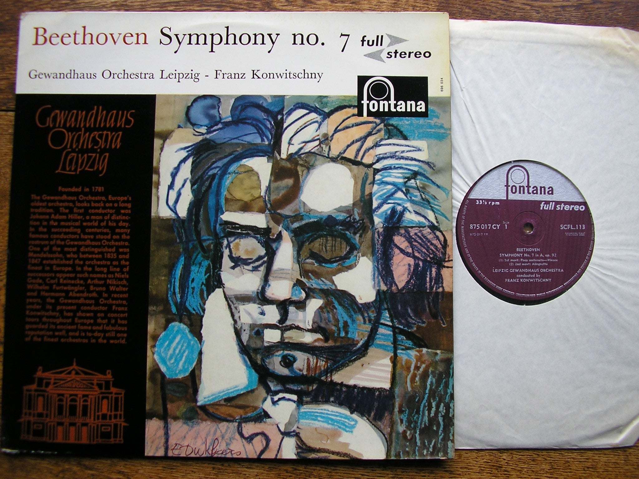 BEETHOVEN: SYMPHONIES Nos. 1 & 9  SOLOISTS / KONWITSCHNY / LEIPZIG GEWANDHAUS   SCFL 114 / 115