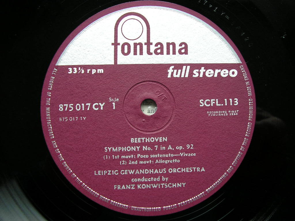 BEETHOVEN: SYMPHONIES Nos. 1 & 9  SOLOISTS / KONWITSCHNY / LEIPZIG GEWANDHAUS   SCFL 114 / 115