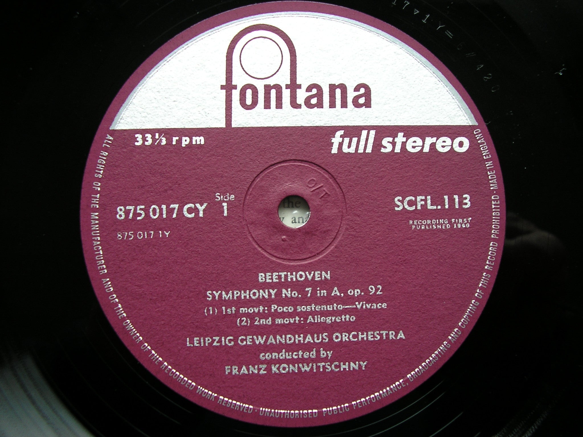 BEETHOVEN: SYMPHONIES Nos. 1 & 9  SOLOISTS / KONWITSCHNY / LEIPZIG GEWANDHAUS   SCFL 114 / 115