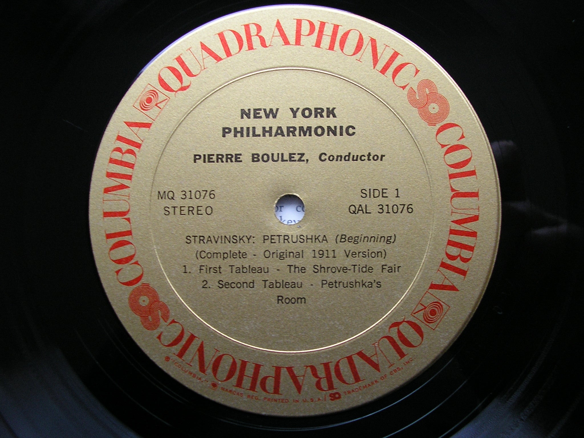 STRAVINSKY: PETRUSHKA    BOULEZ / NEW YORK PHILHARMONIC   MQ 31076