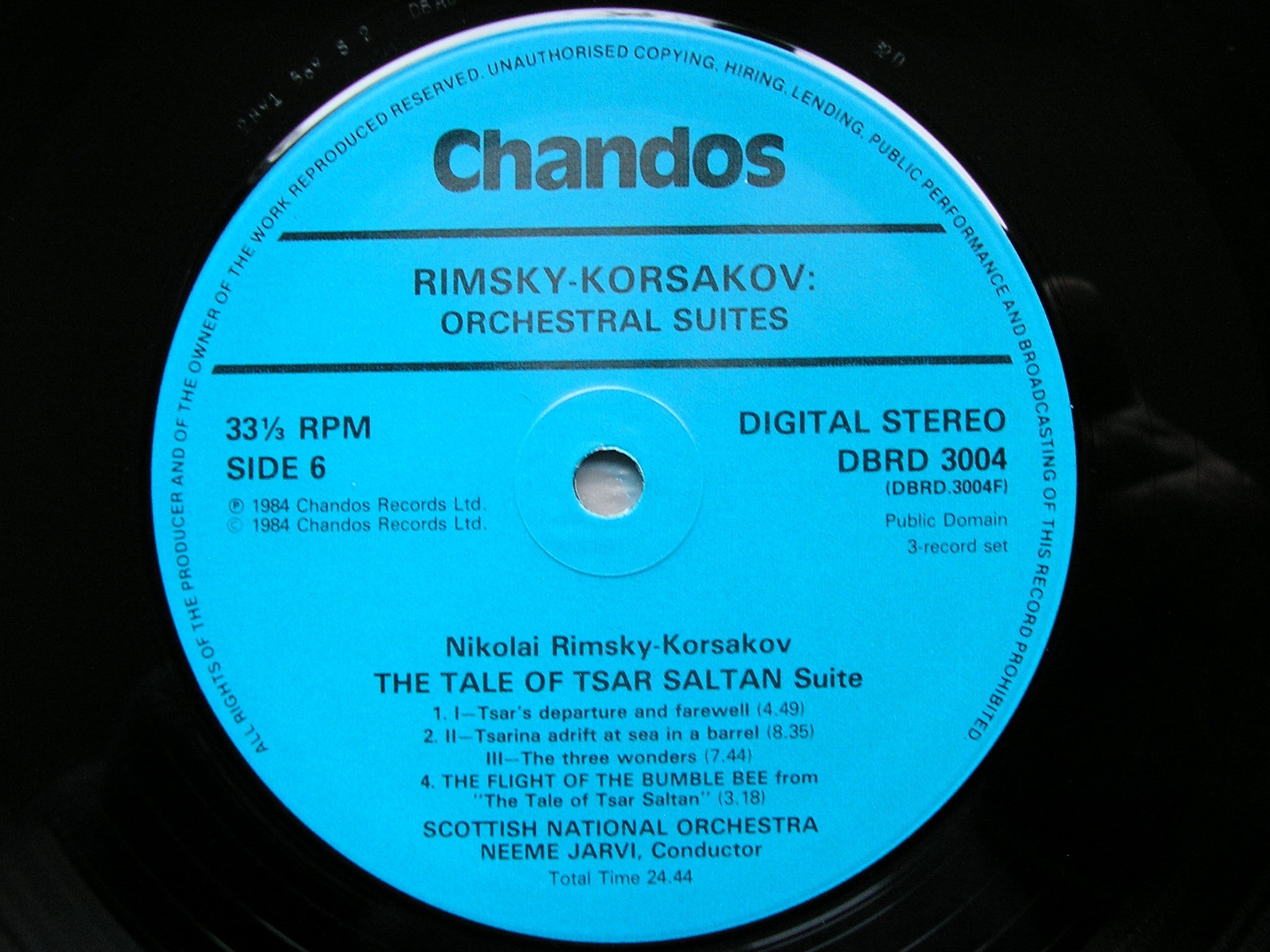 RIMSKY-KORSAKOV: ORCHESTRAL SUITES  JARVI / SCOTTISH NATIONAL ORCHESTRA   DBRD 3004