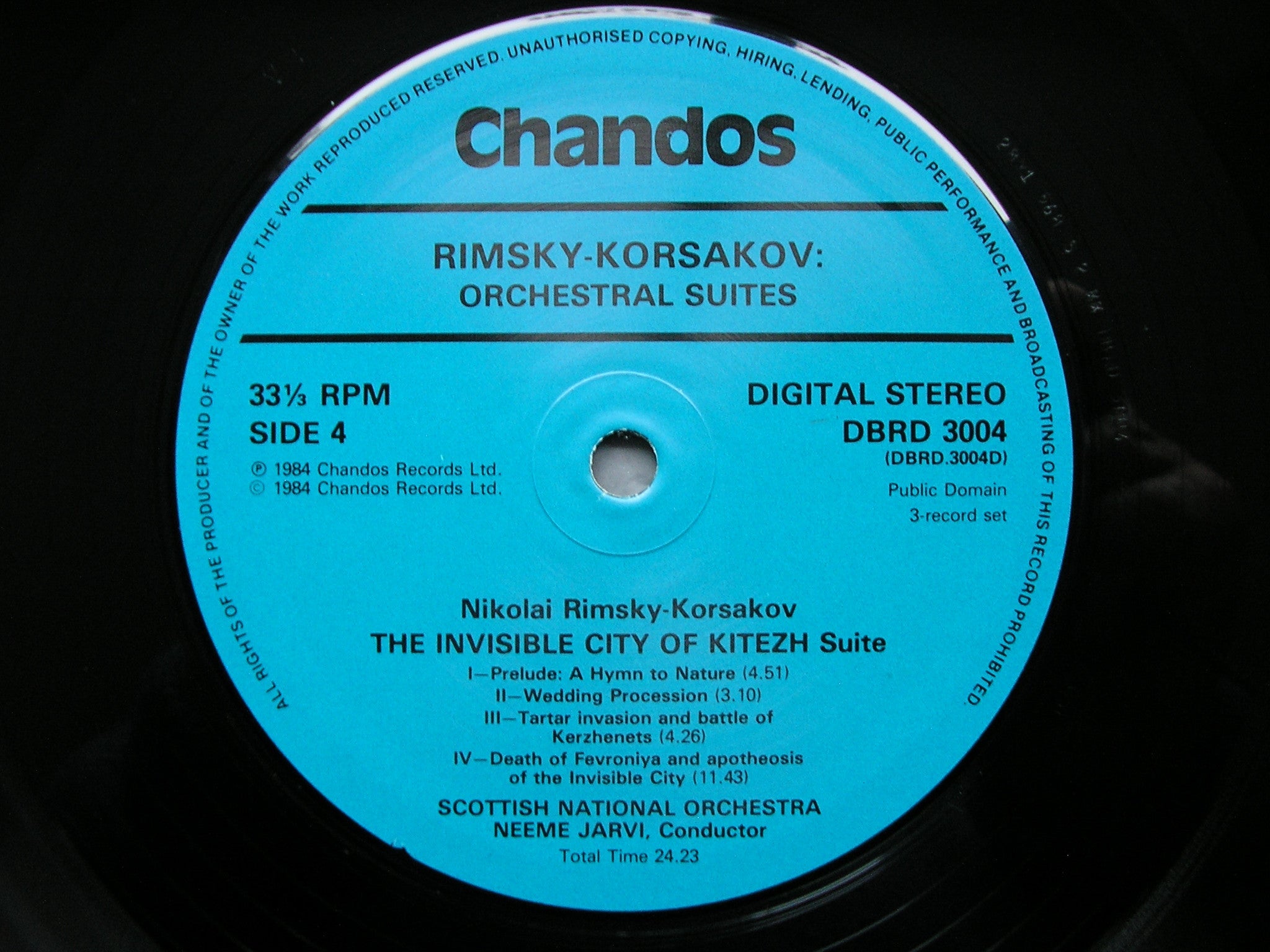 RIMSKY-KORSAKOV: ORCHESTRAL SUITES  JARVI / SCOTTISH NATIONAL ORCHESTRA   DBRD 3004