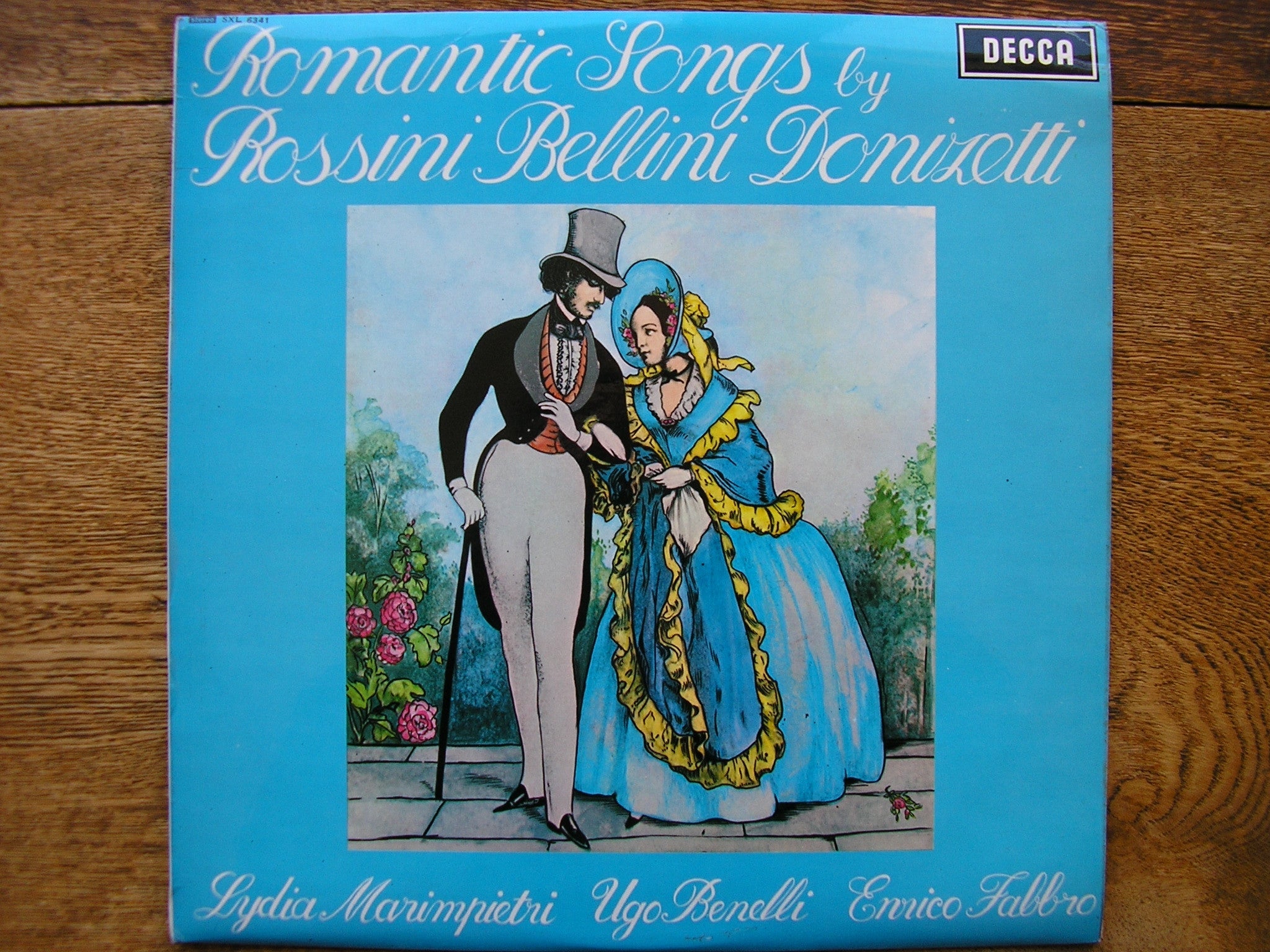 SXL 6341 ROMANTIC SONGS BY DONIZETTI / ROSSINI / BELLINI LYDIA MARIMPIETRI / UGO BENELLI / ENRICO FABBRO