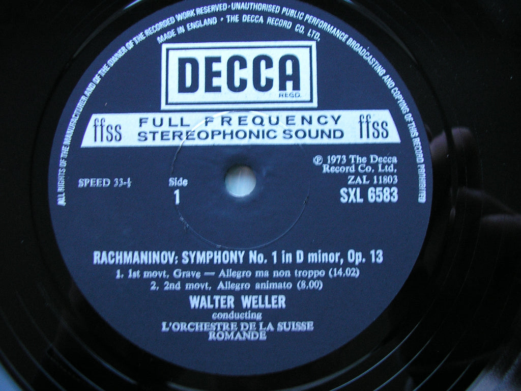 SXL 6583 / 6623 / 6720 RACHMANINOV: THE SYMPHONIES / THE ROCK LONDON PHILHARMONIC / SUISSE ROMANDE / WELLER