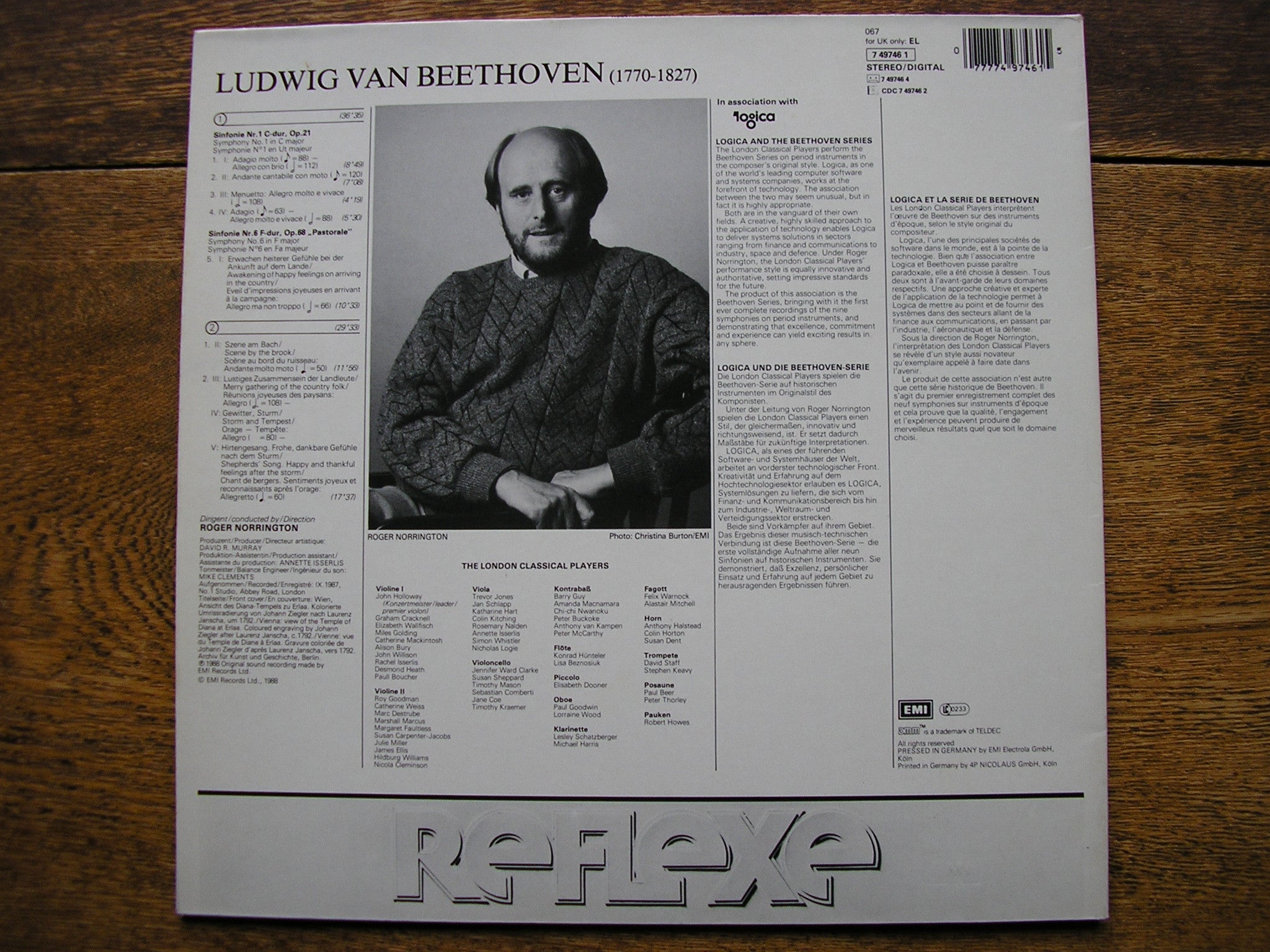 BEETHOVEN: THE NINE SYMPHONIES / 3 OVERTURES    NORRINGTON / LONDON CLASSICAL PLAYERS   EL749746