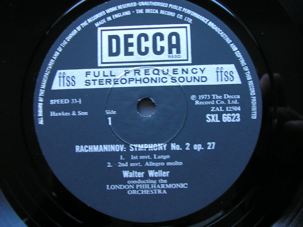 SXL 6583 / 6623 / 6720 RACHMANINOV: THE SYMPHONIES / THE ROCK LONDON PHILHARMONIC / SUISSE ROMANDE / WELLER