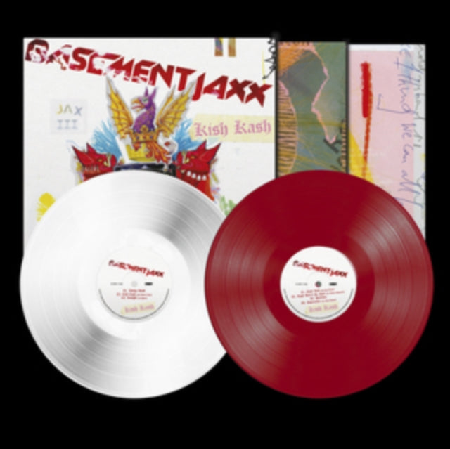 BASEMENT JAXX 'KISH KASH' 2LP (Red & White Vinyl)
