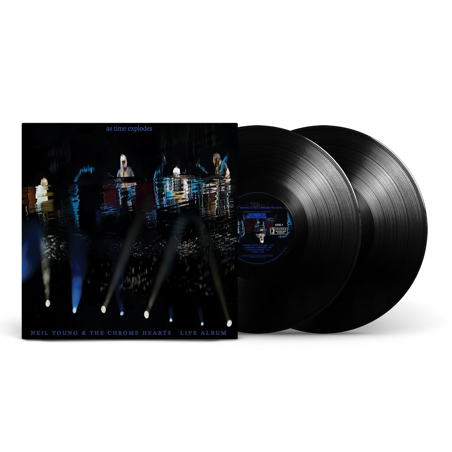 NEIL YOUNG & THE CHROME HEARTS 'AS TIME EXPLODES - LIVE ALBUM' 2LP