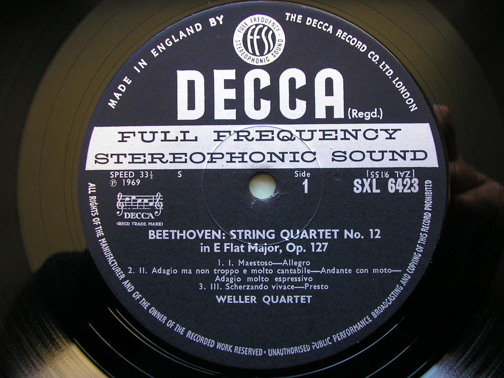 SXL 6423 BEETHOVEN / HAYDN: STRING QUARTETS THE WELLER QUARTET