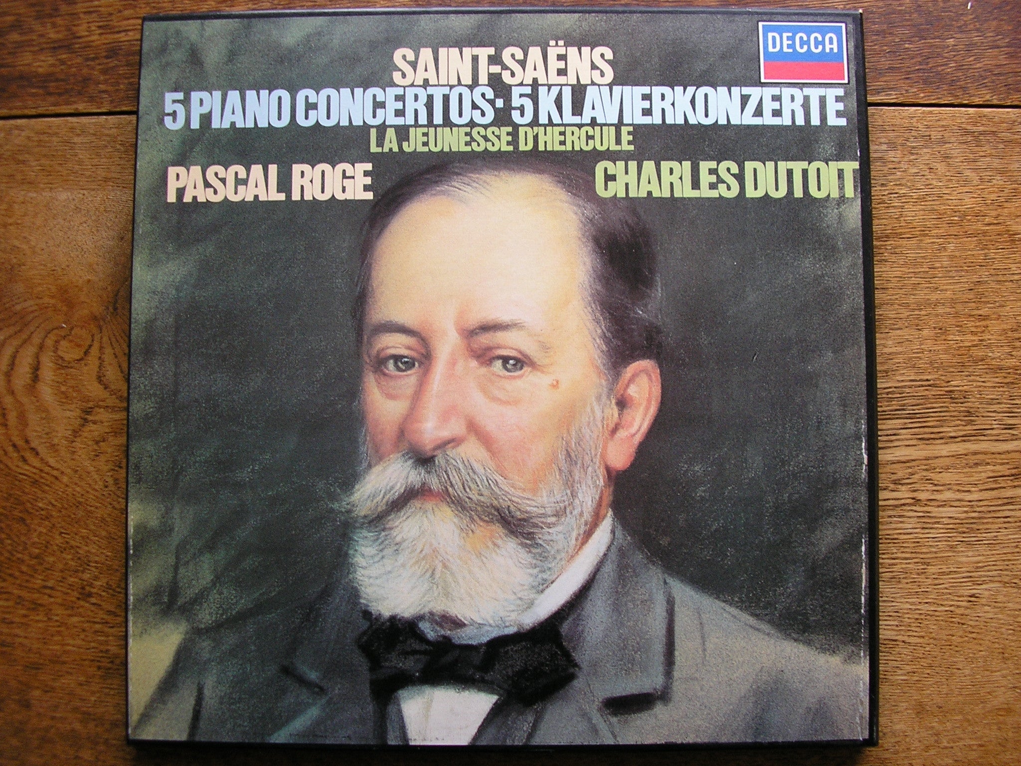 SAINT - SAENS: THE FIVE PIANO CONCERTOS   PASCAL ROGE / RPO / LSO /PO   DUTOIT   D244D3