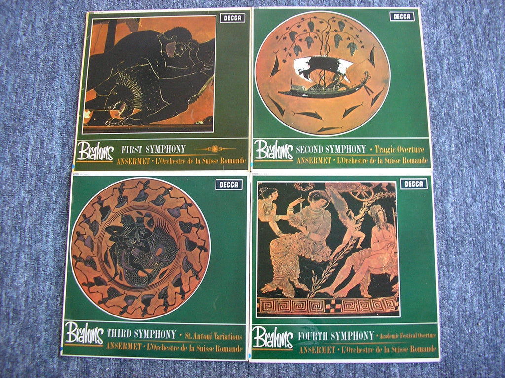 SXL 6059 / 6060 / 6061 / 6062 BRAHMS: THE FOUR SYMPHONIES / OVERTURES ANSERMET / SUISSE ROMANDE