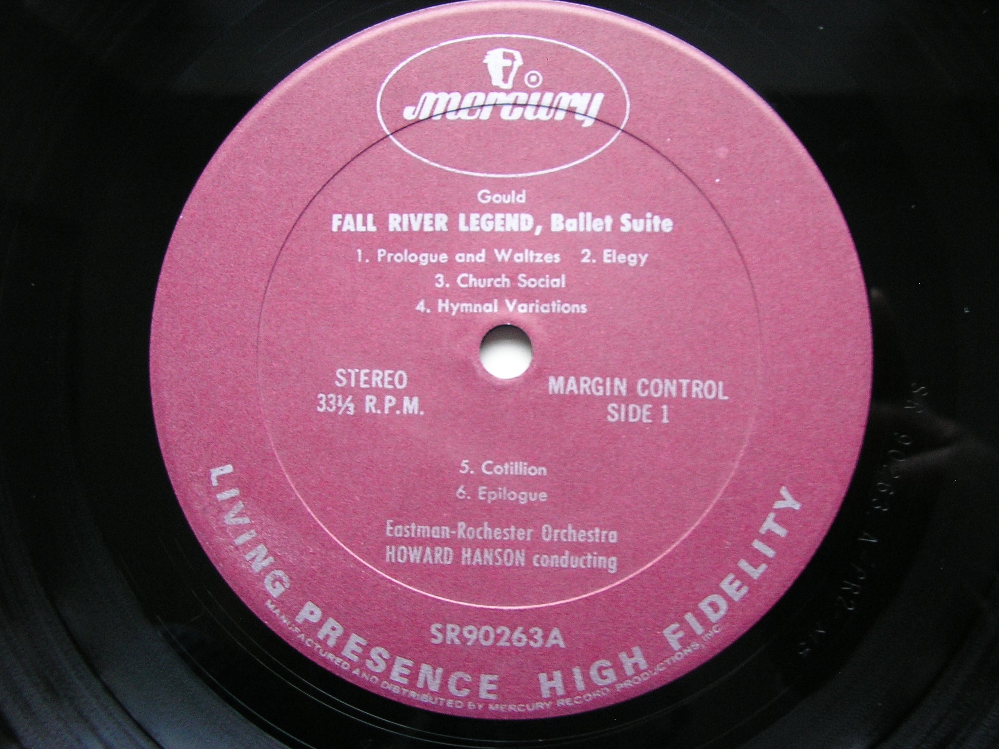 GOULD: FALL RIVER LEGEND / SPIRITUALS    HANSON / EASTMAN - ROCHESTER    SR 90263