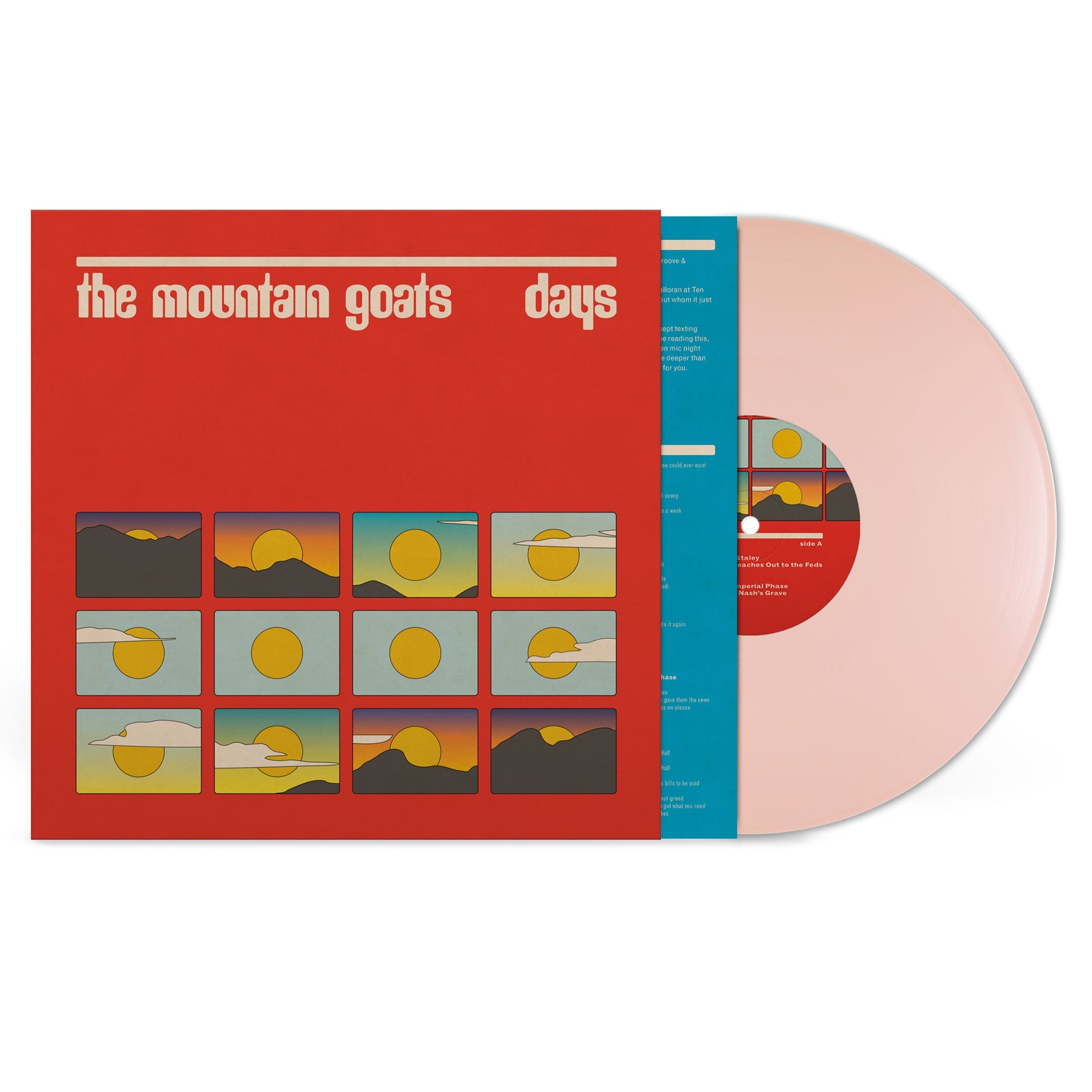 THE MOUNTAIN GOATS 'DAYS' LP (Robert Lynd Pink Vinyl)