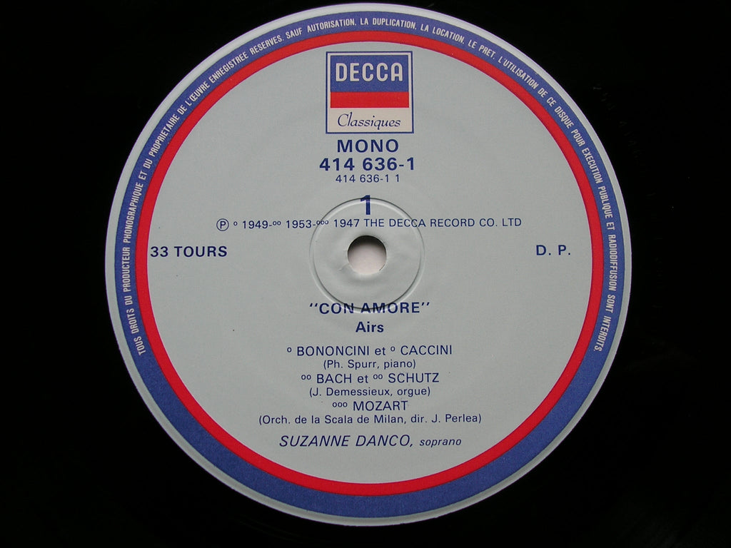 CON AMORE: SONGS / LIEDER / ARIAS      SUZANNE DANCO      414 635