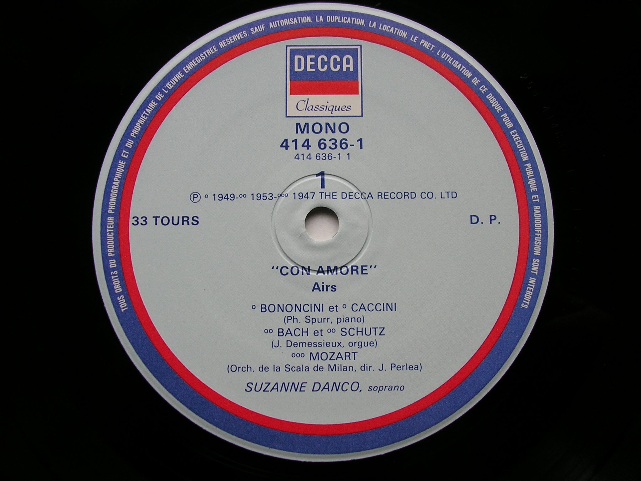 CON AMORE: SONGS / LIEDER / ARIAS      SUZANNE DANCO      414 635