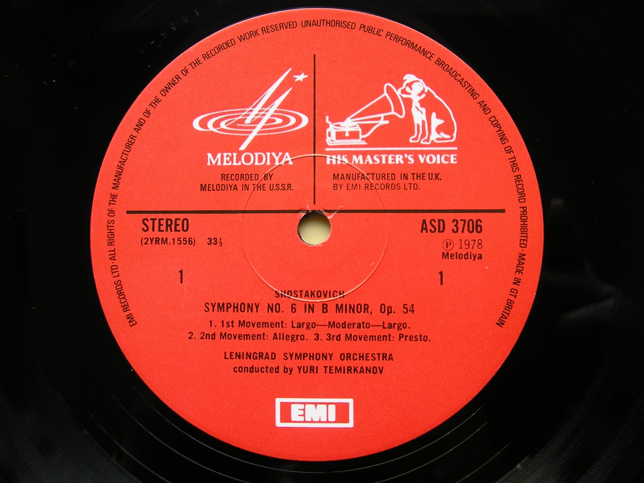 SHOSTAKOVICH: SYMPHONIES Nos. 6  &  9       TEMIRKANOV / LENINGRAD SO / SVETLANOV / USSRSO     ASD 3706