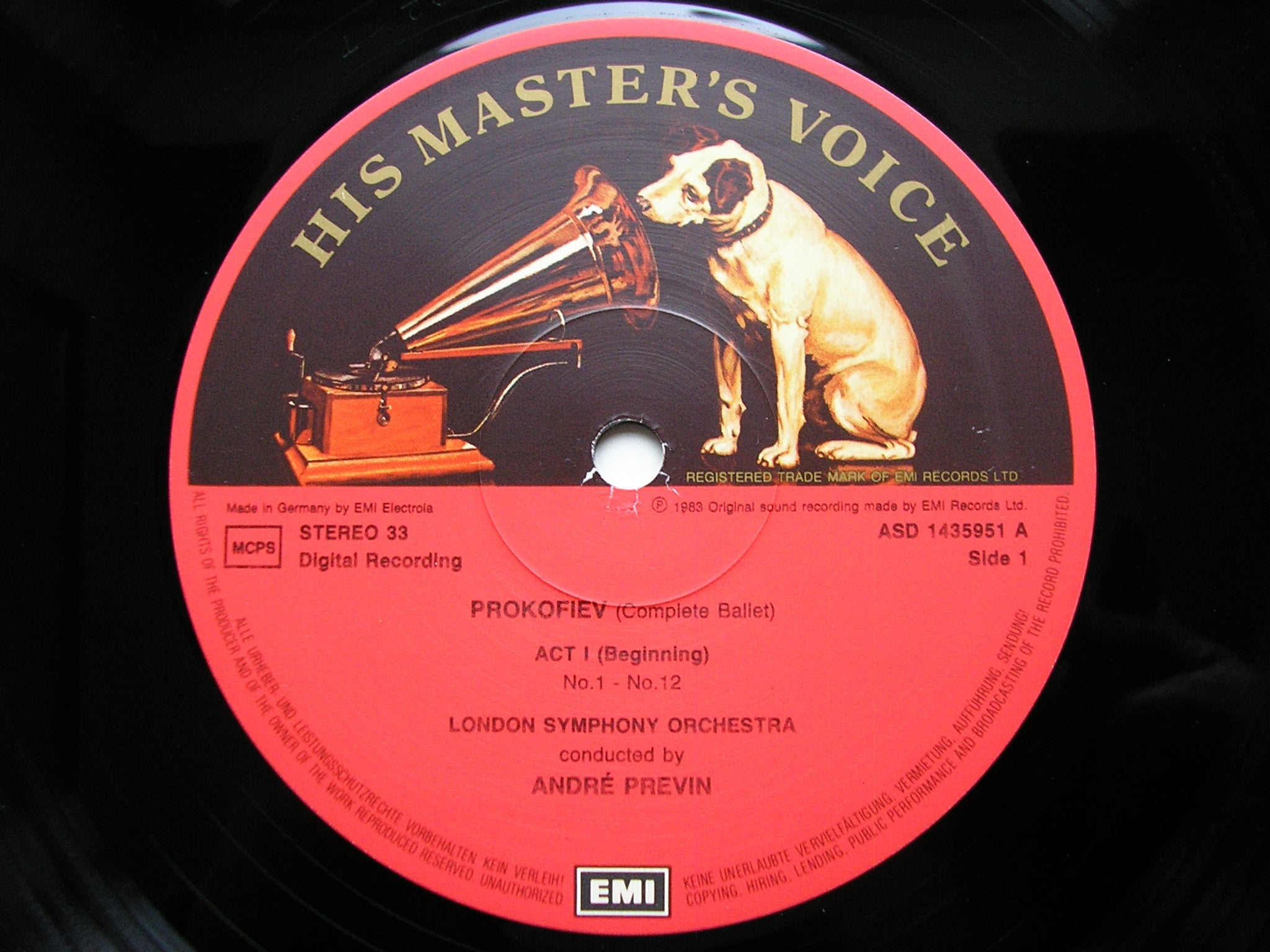 PROKOFIEV: CINDERELLA       LONDON SYMPHONY / ANDRE PREVIN    2LP     ASD 1435953