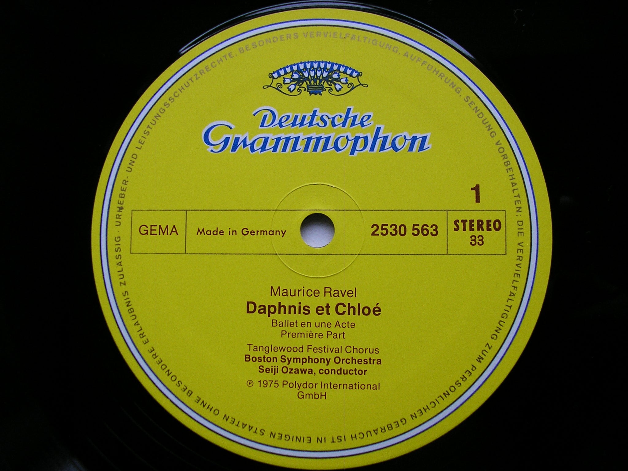 RAVEL: DAPHNIS & CHLOE      OZAWA / BOSTON SYMPHONY     2530 563