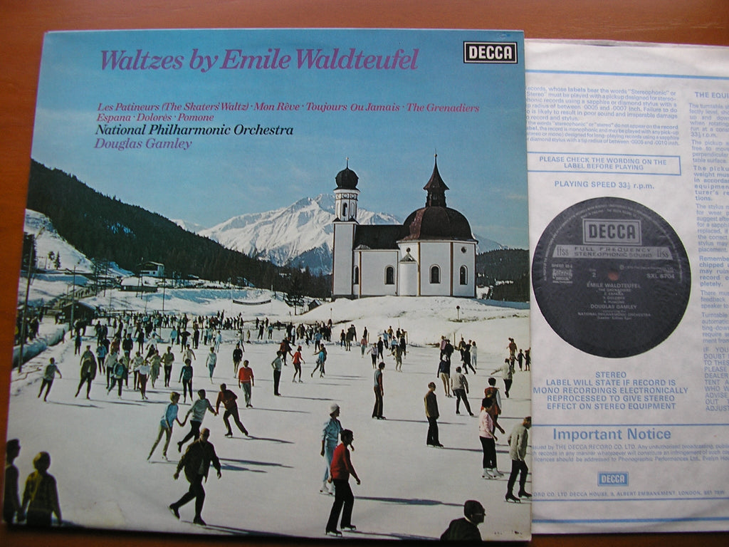 SXL 6704 WALDTEUFEL: SEVEN WALTZES NATIONAL PHILHARMONIC ORCHESTRA / GAMLEY