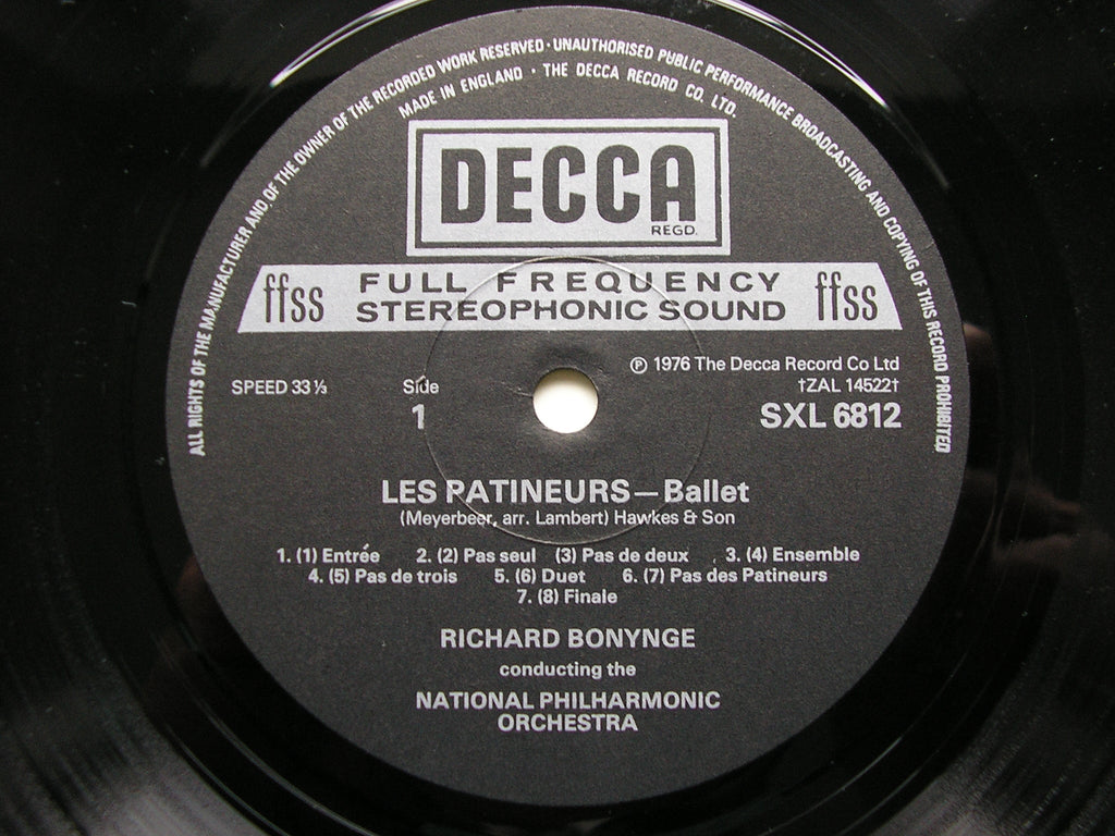 MEYERBEER: LES PATINEURS / MASSENET: LE CID      NATIONAL PHILHARMONIC / BONYNGE      SXL 6812