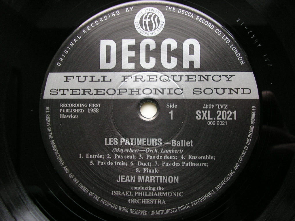 SXL 2021 MEYERBEER: LES PATINEURS / MASSENET: LE CID MARTINON / ISRAEL PHILHARMONIC