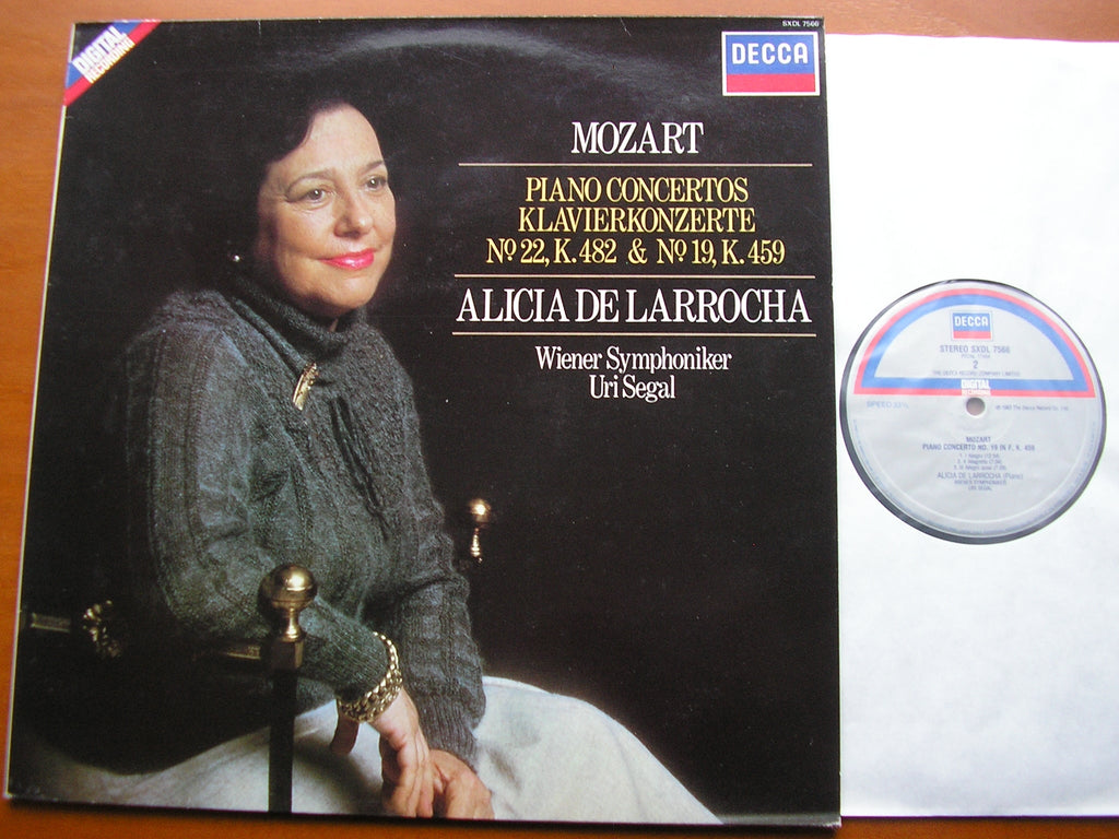 SXDL 7566 MOZART: PIANO CONCERTOS Nos. 22 & 19      LARROCHA / VIENNA SYMPHONY / SEGAL