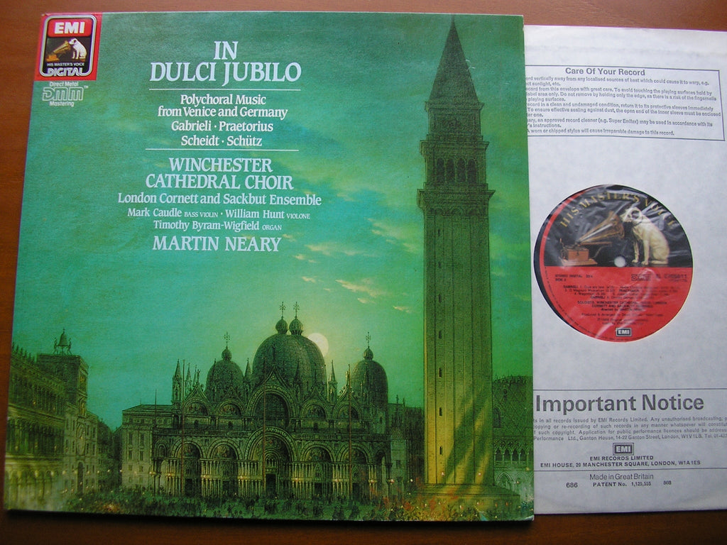 IN DULCI JUBILO: CHORAL MUSIC BY PRAETORIUS / GABRIELI / SCHEIDT / SCHUTZ     WINCHESTER CATHEDRAL CHOIR / NEARY     27 0551