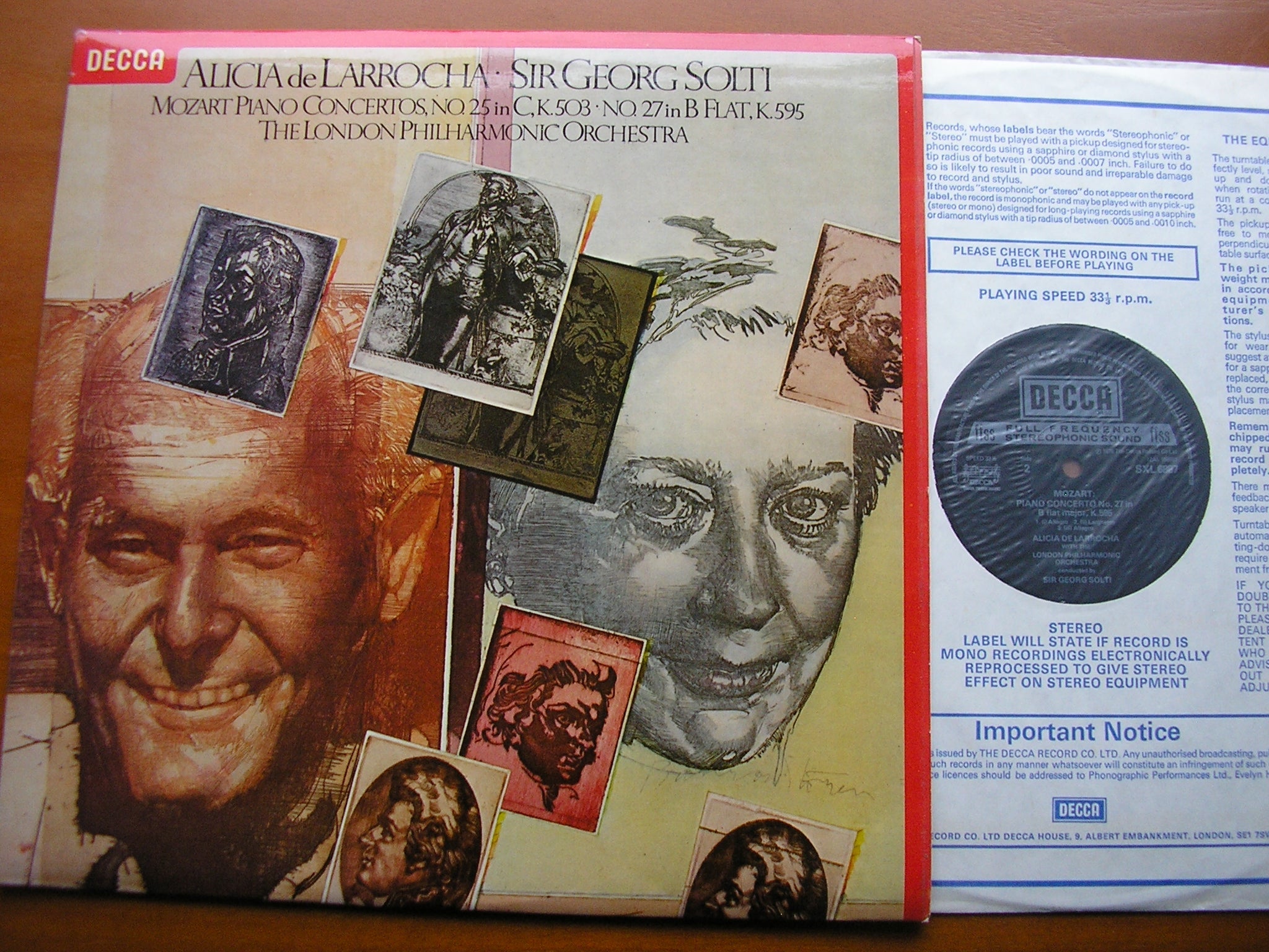 SXL 6887 MOZART: PIANO CONCERTOS Nos. 25 & 27 LARROCHA / LONDON PHILHARMONIC / SOLTI