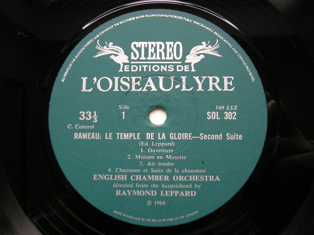 CAMPRA: L'EUROPE GALANT Suite / RAMEAU: LA TEMPLE DE LA GLOIRE Suite     LEPPARD / ENGLISH CHAMBER ORCHESTRA    SOL 302