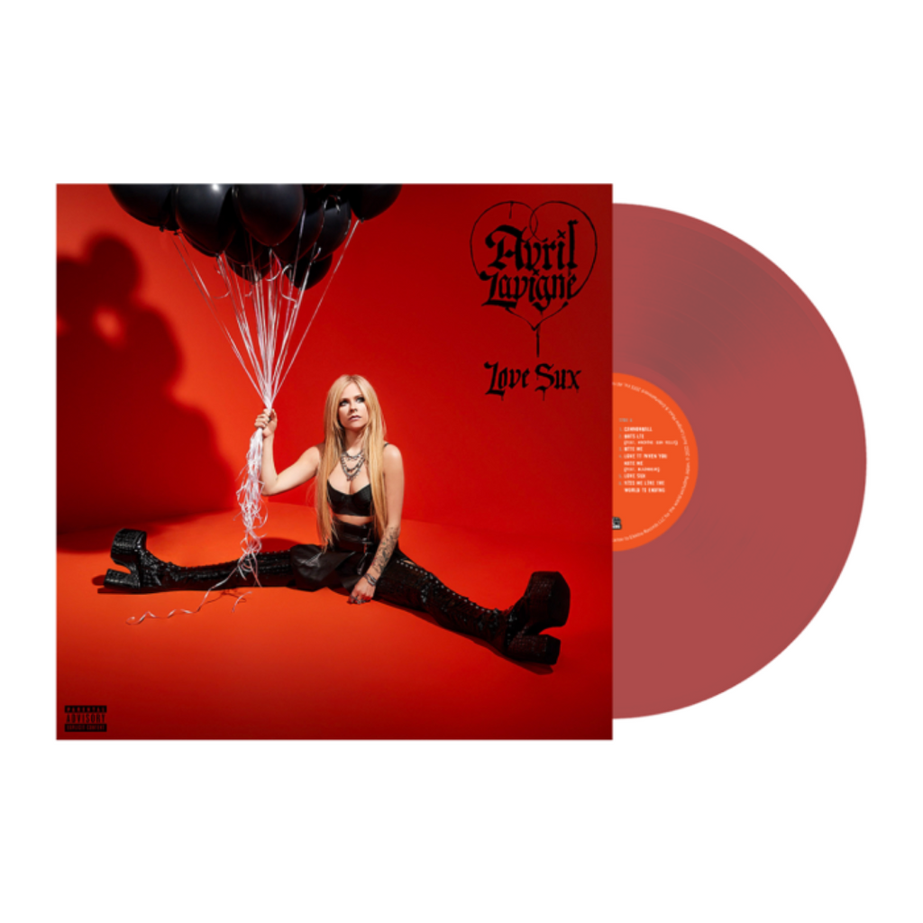 AVRIL LAVIGNE 'LOVE SUX' LP (Transparent Red Vinyl)