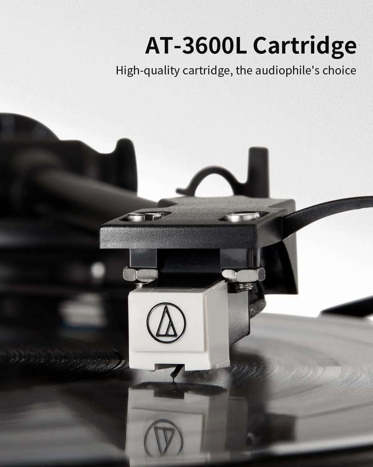 Angels Horn H00501 Hi-Fi Bluetooth Turntable with Stereo Bookshelf Speakers