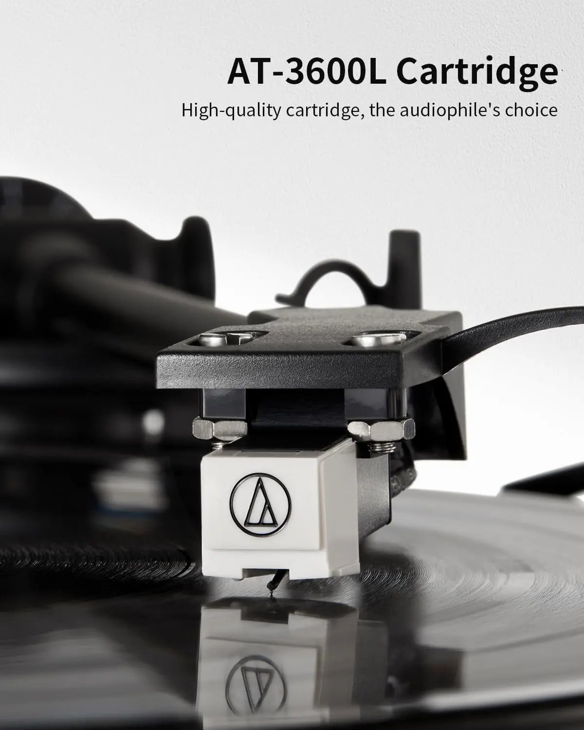 Angels Horn H002BT-BK Exceptional Quality Vintage Wooden Bluetooth Turntable Vinyl Player